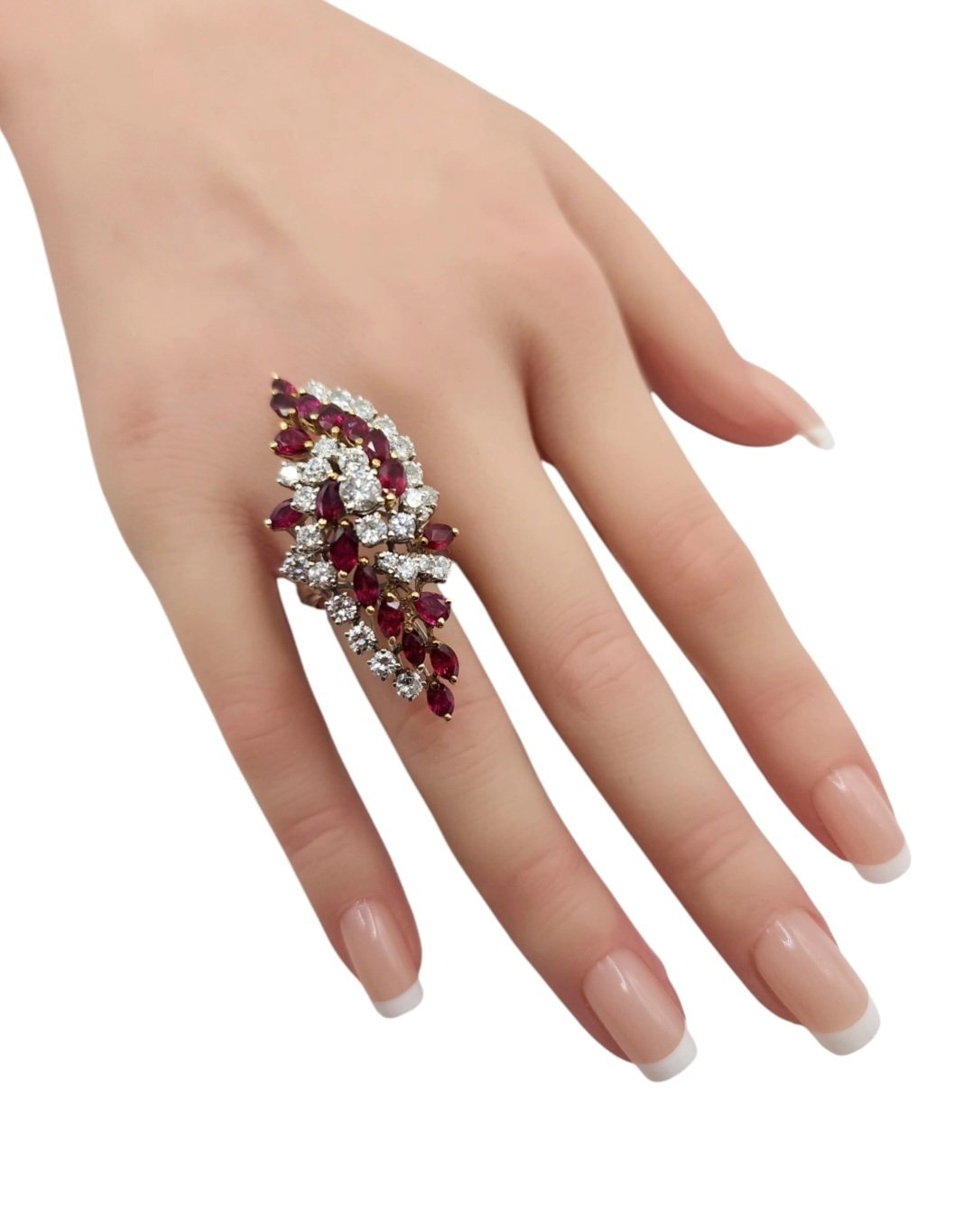 Ring - 18 kt. White gold Diamond (Natural)