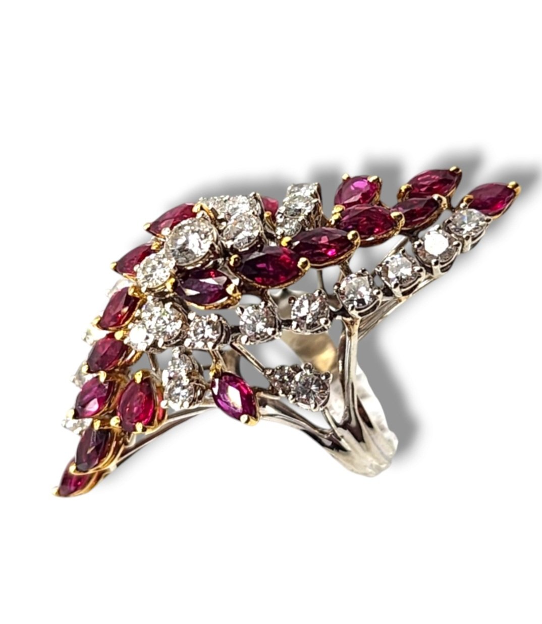 Ring - 18 kt. White gold Diamond (Natural)