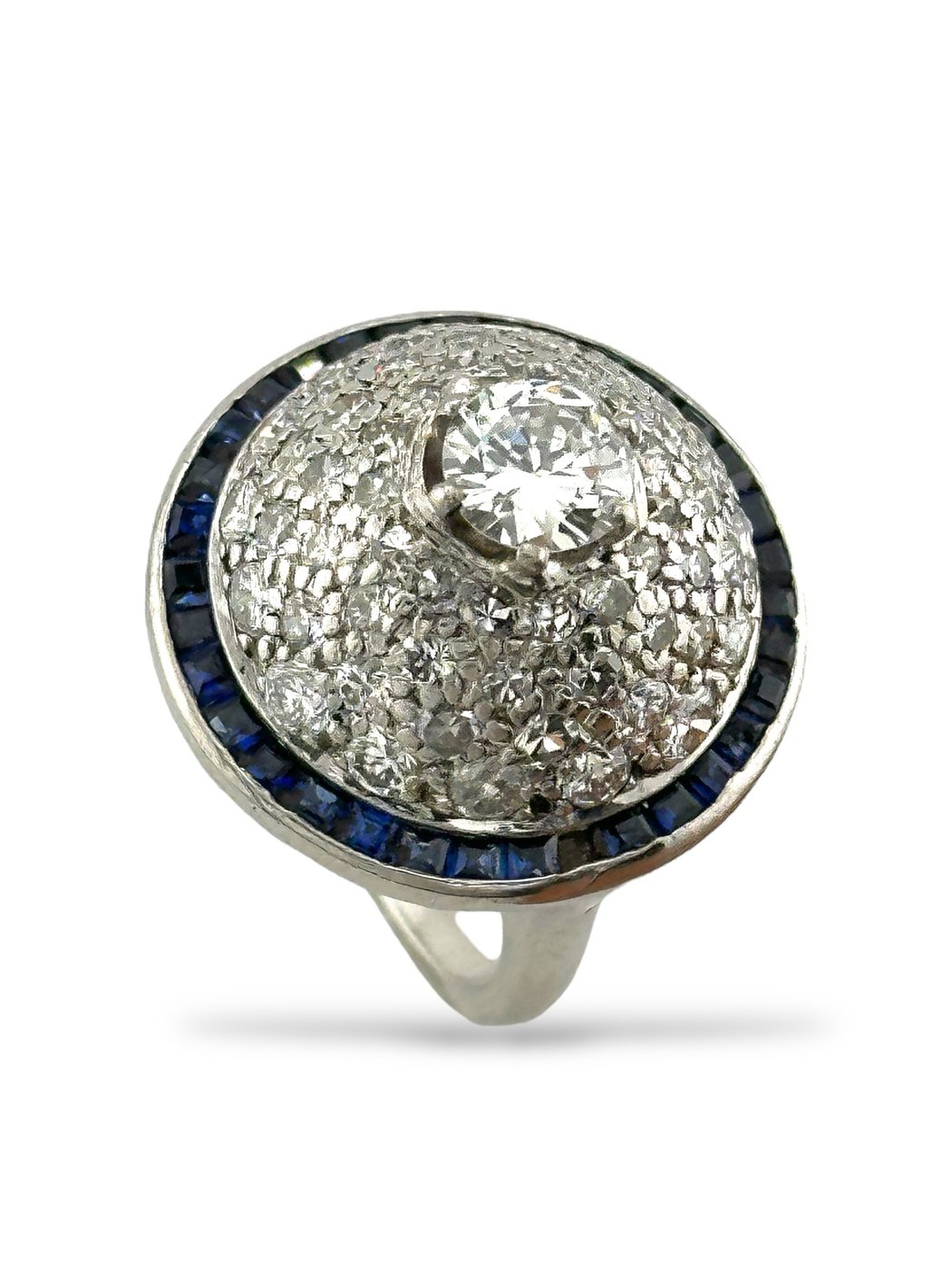 French Art Deco Platinum & 3.00ct Diamond Ring