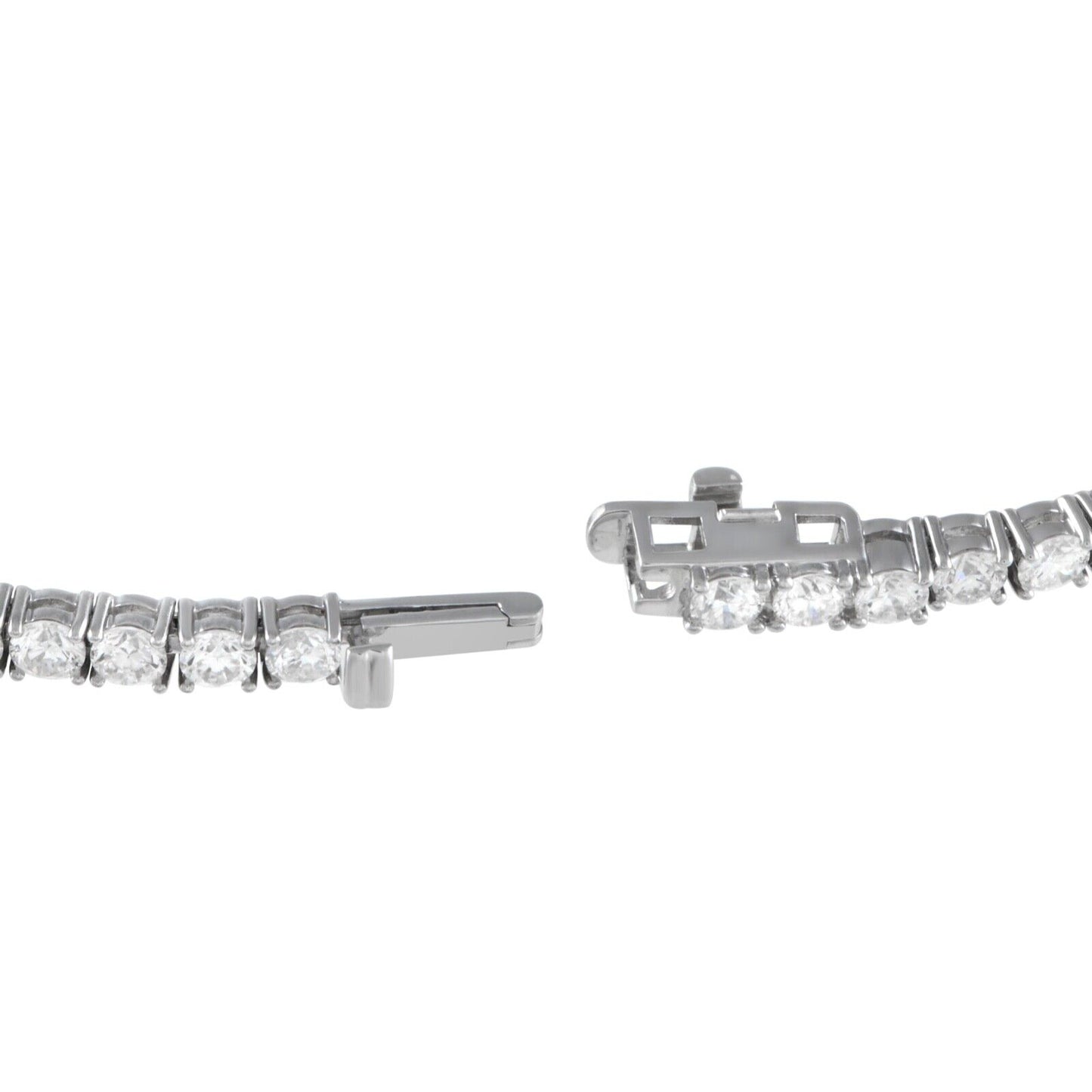 Splendid 14K White Gold 5.15ct Lab-Grown Diamond Tennis Bracelet
