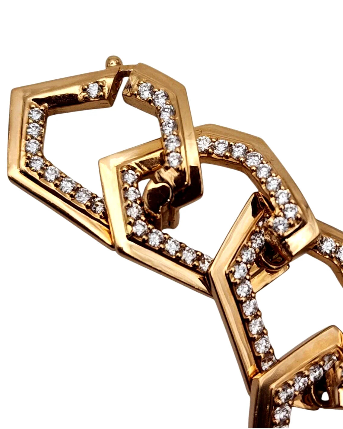 18K Gold Bracelet with 3.54 Carats of Natural Diamonds