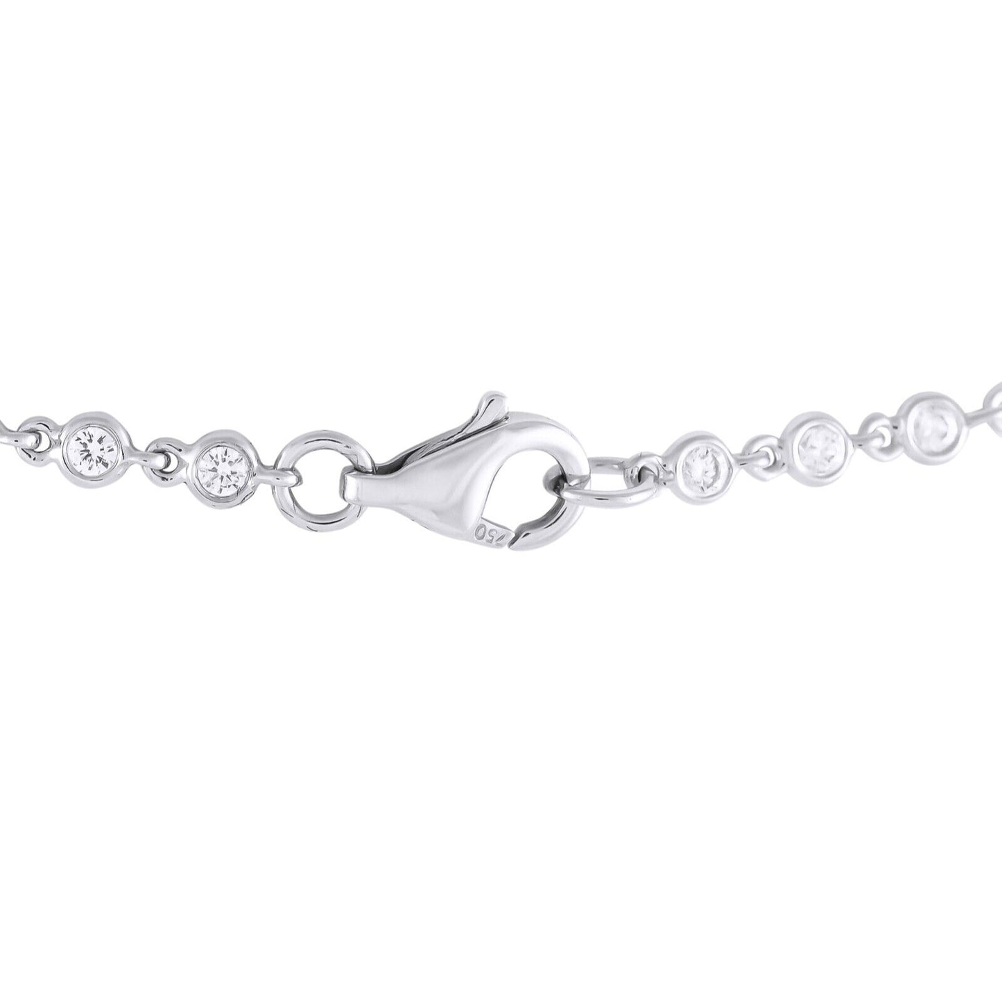 Stunning 18K White Gold 4.50ct Diamond Necklace