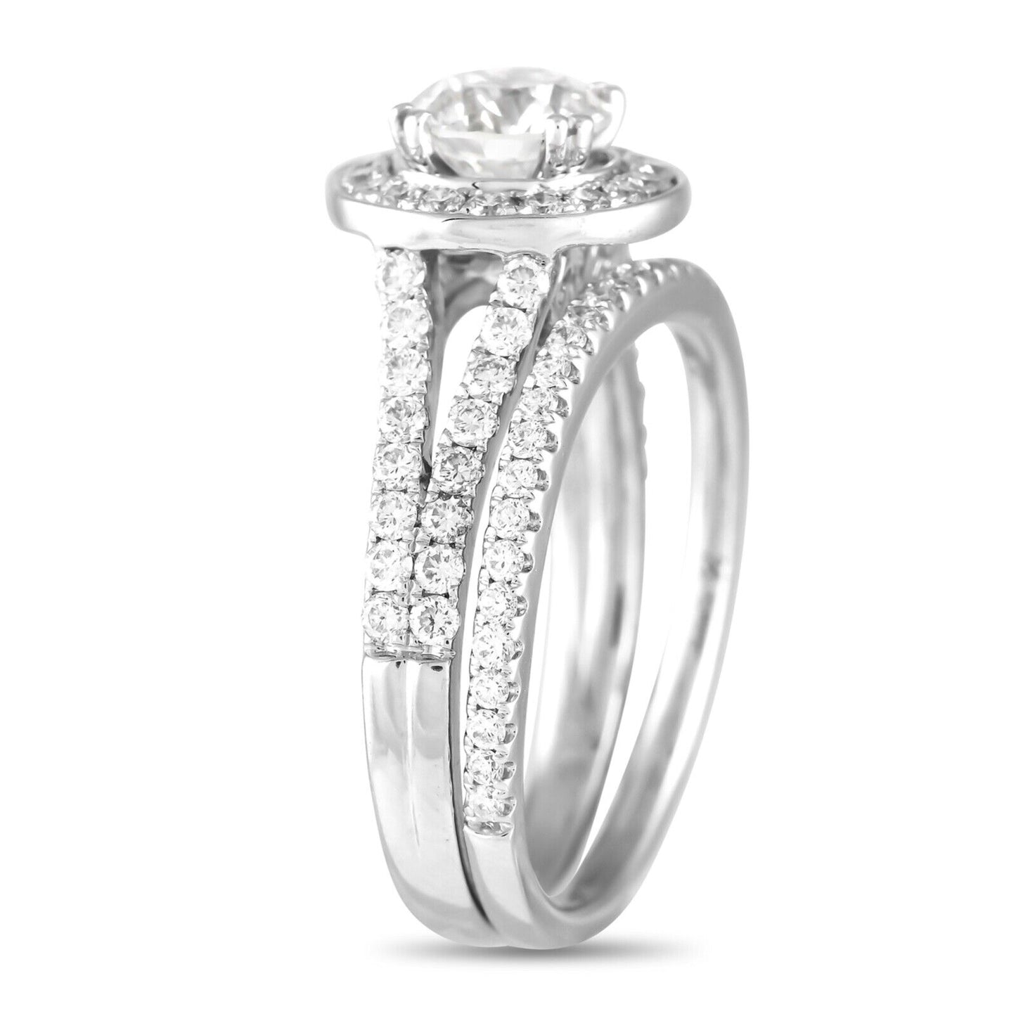 Beautiful 14K White Gold 1.75ct Lab Grown Diamond Ring