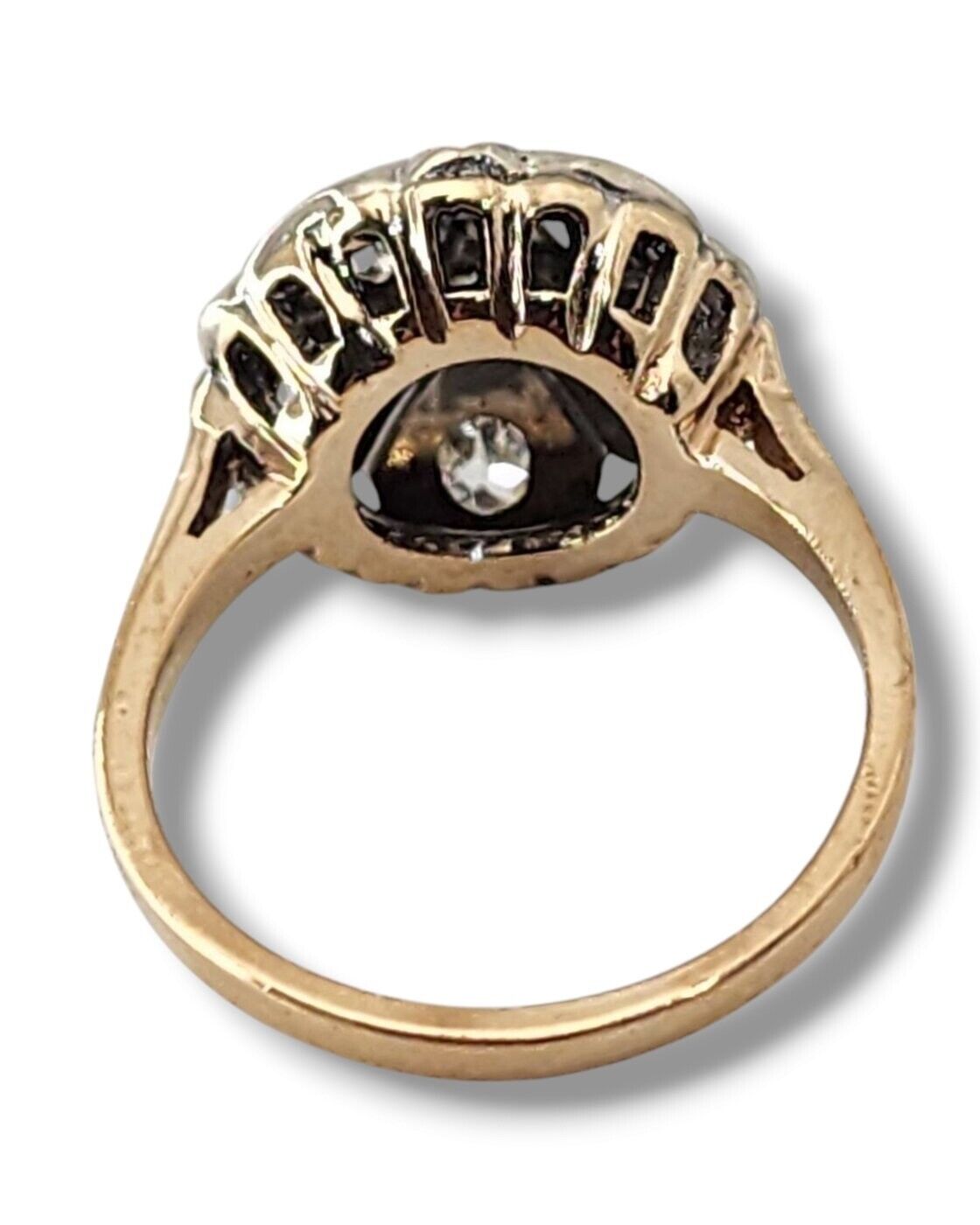 Beautiful Antique 14K Yellow Gold 0.44ct Diamond Ring
