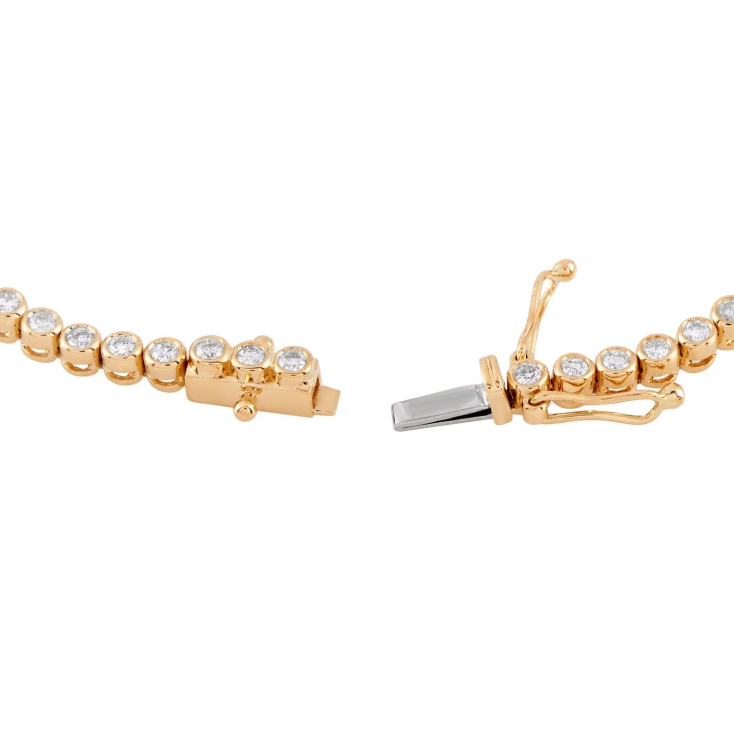 Beautiful 18K Yellow Gold 2.05ct Diamond Evil Eye Bracelet