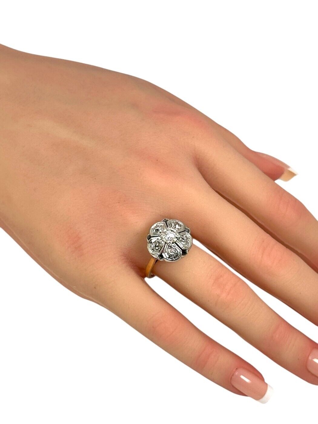 Beautiful Antique 14K Yellow Gold 0.44ct Diamond Ring