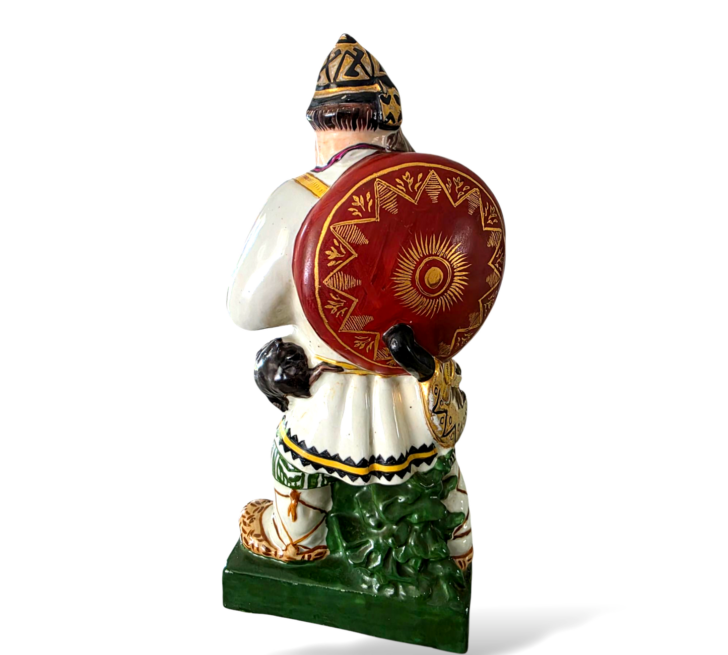 Rare Antique Soviet Porcelain Figures Bogatyr Hero USSR Russian Ukraine