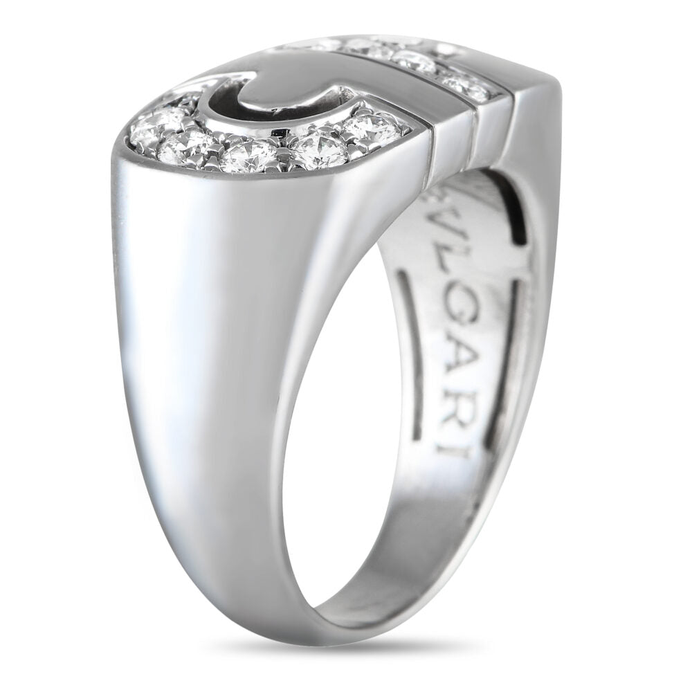 Bvlgari Parentesi 18K White Gold 0.25ct Diamond Ring