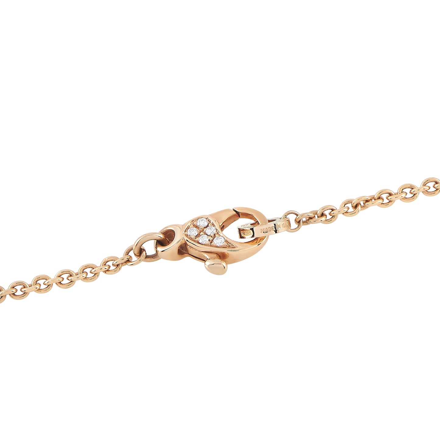 Bvlgari Parentesi 18K Rose Gold Diamond and Multi Gemstone Long Necklace