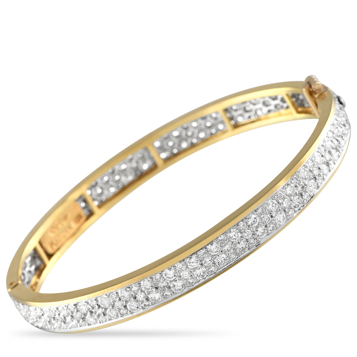Cartier 18K Yellow Gold Diamond Bangle Bracelet