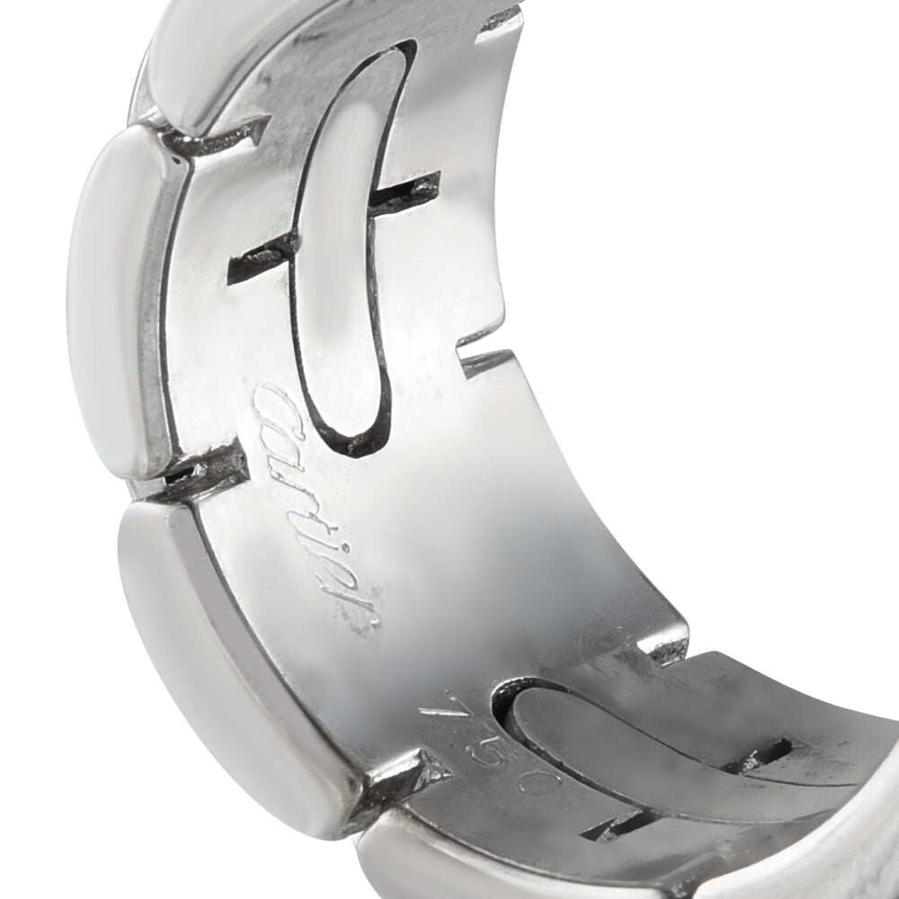 Cartier Panthere Maillon 18K White Gold Diamond Ring