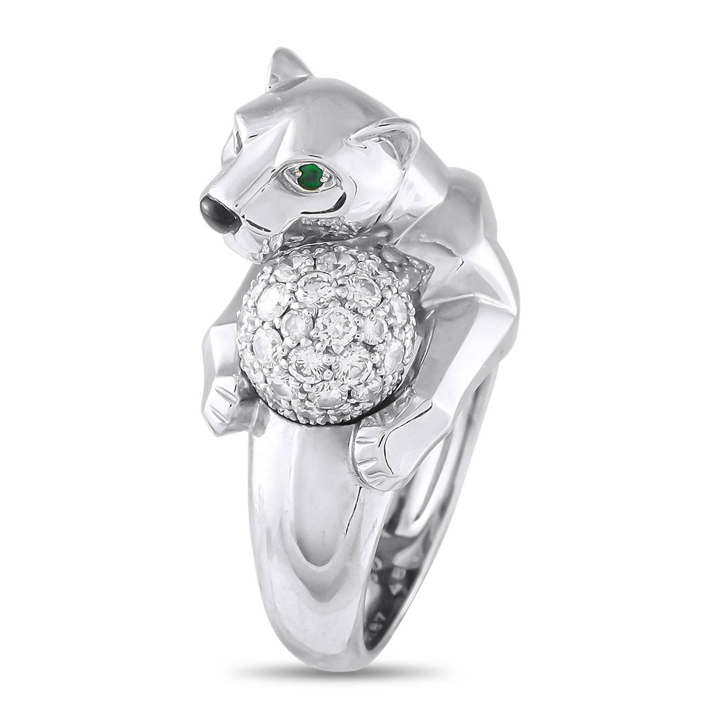 Cartier Panthere 18K White Gold Ring