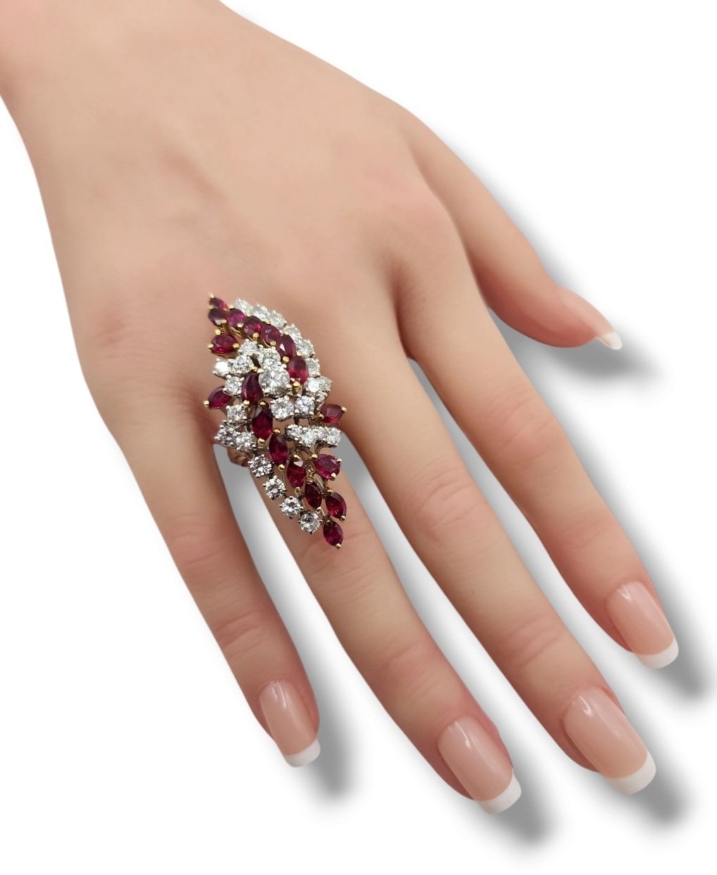 Ring - 18 kt. White gold Diamond (Natural)