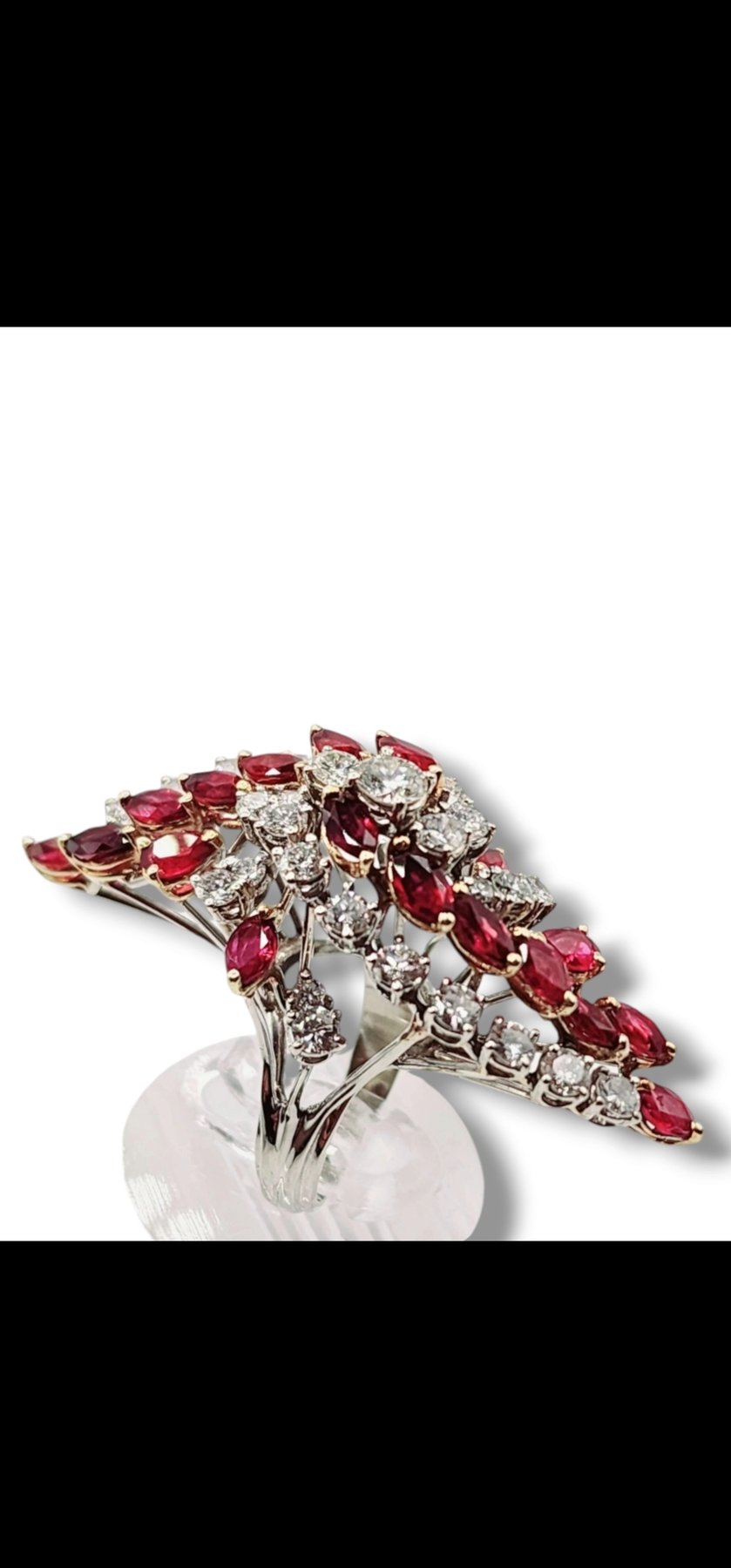 Ring - 18 kt. White gold Diamond (Natural)