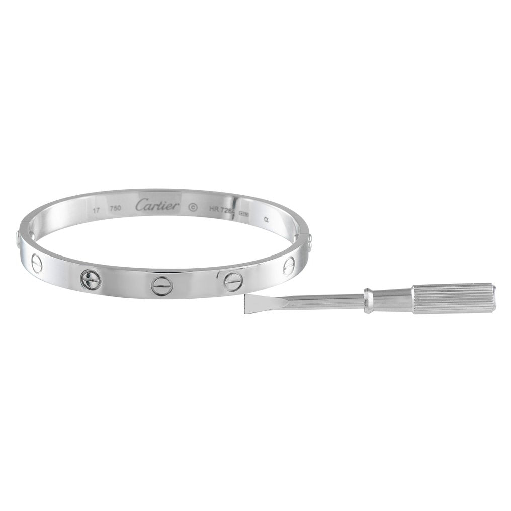 Cartier - Bracelet - 18 kt. White gold, LOVE 18K White Gold Bracelet Size 17