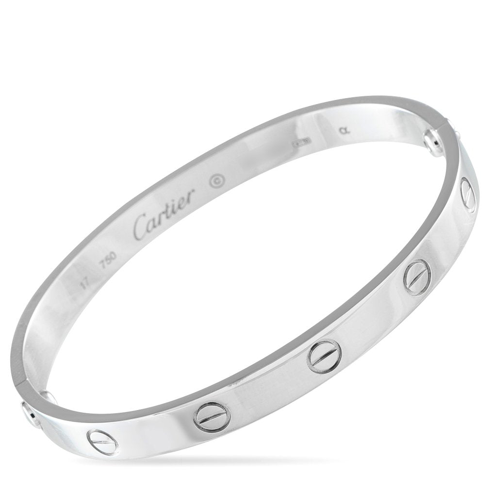 Cartier - Bracelet - 18 kt. White gold, LOVE 18K White Gold Bracelet Size 17