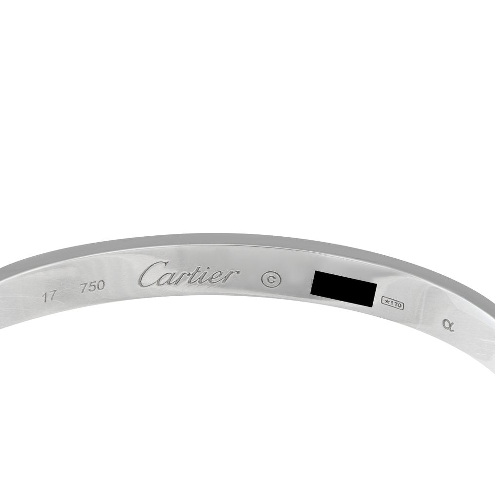 Cartier - Bracelet - 18 kt. White gold, LOVE 18K White Gold Bracelet Size 17