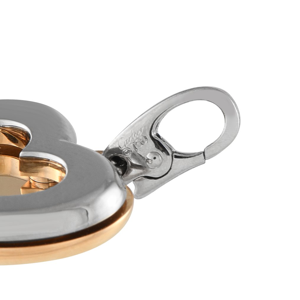 Cartier - Pendant - 18 kt. White gold, CARTIER Limited Edition 18K Yellow Gold Diamond Heart Charm