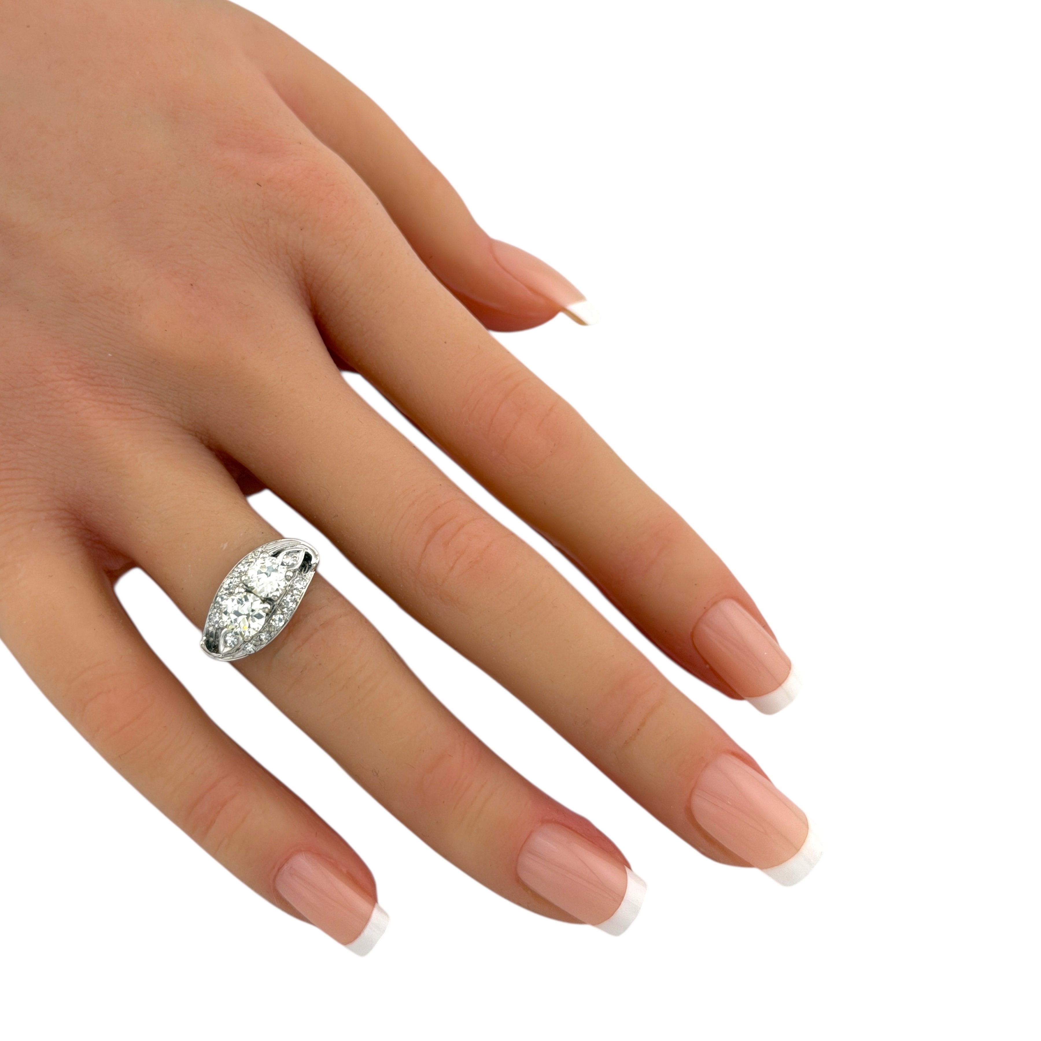 14K White Gold and 0.7ct Diamond Ring