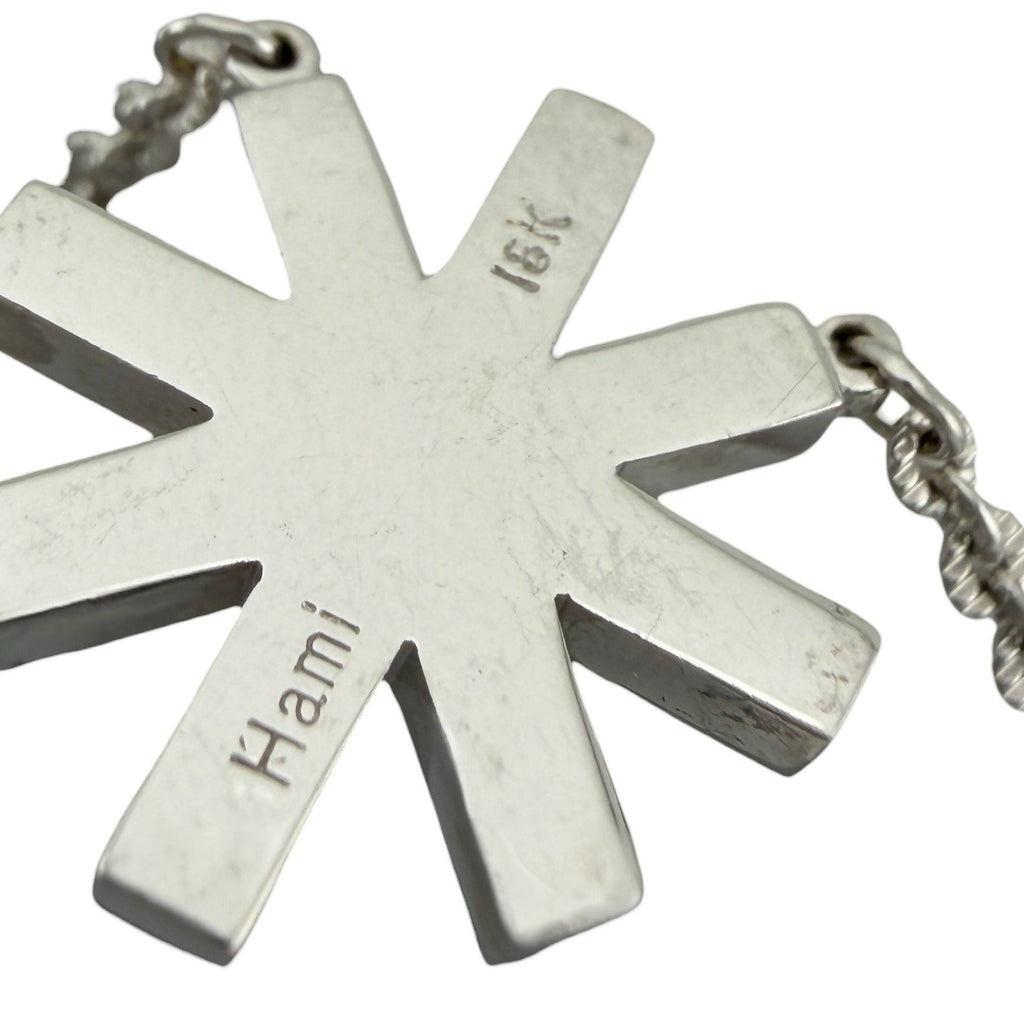 Hami 18K White Gold 1.31ct Diamond Star Necklace and Earring Set