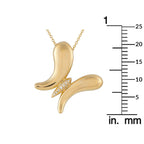 Tiffany & Co. 18K Yellow Gold Diamond Butterfly Necklace