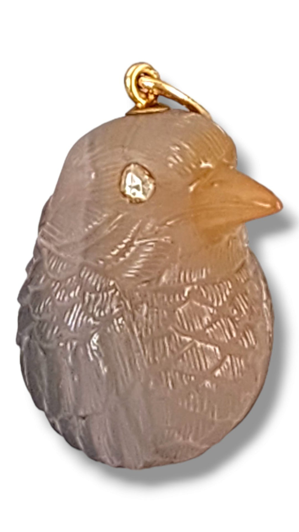 A Faberge Jeweled Gold Agate Model, Workmaster Henrik Wigstrom, St. Petersburg, 1908-1917 Pendant
