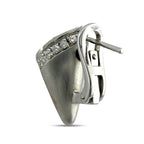18K White Gold 1.56ct Diamond Heart Earrings