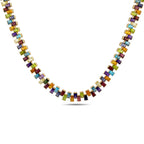 Rainbow 14K Yellow Gold 117.5ct Multi-Gemstone Necklace