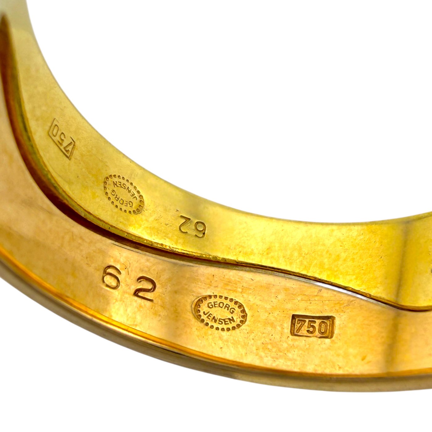Georg Jensen Two Tone 18K Gold Convertible Ring