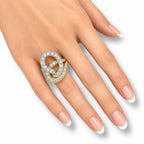 18K Ring in Yellow and White Gold and 2.50ct Diamonds