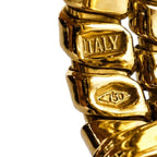 Italian 18K Gold & Diamond Love Ring