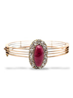 Antique Yellow Gold and Diamond Women's Bracelet 3.4ct