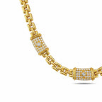 Cartier 4.40ct Diamond Maillon Panthere 18K Yellow Gold Link Necklace