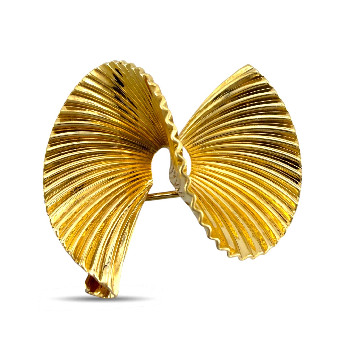 Tiffany & Co. 14K Yellow Gold Abstract Woven Brooch