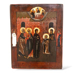 19th Century Russian Icon The Appearance of the Mother of God