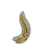 14K Yellow Gold Earring with Diamonds