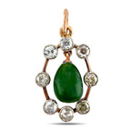 Faberge Imperial Russian 14K Rose Gold Imperial Russian 1.40ct Diamond Egg Pendant by Michael Perkhin