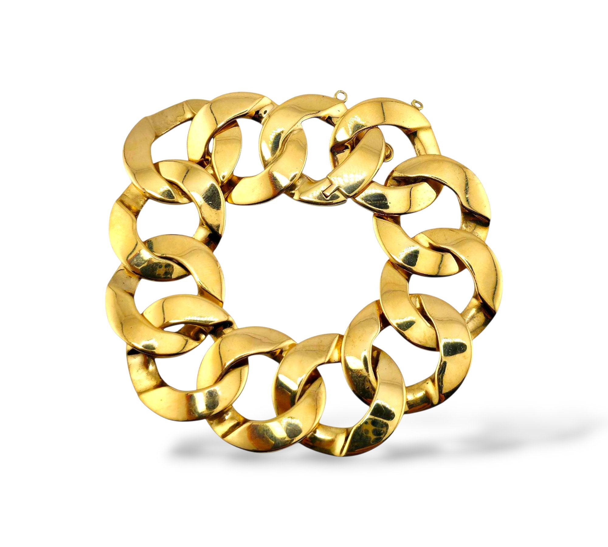 14K Yellow Gold Curb Link Bracelet