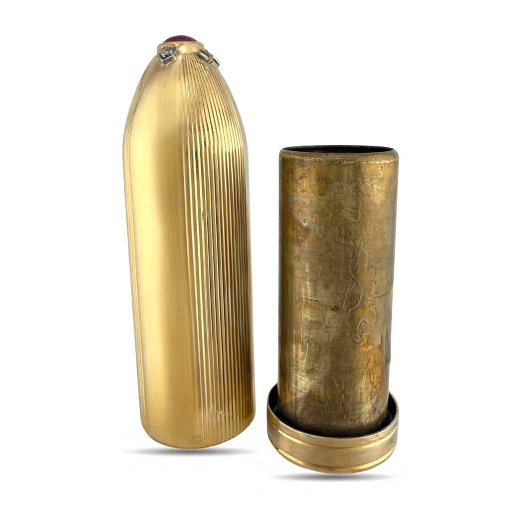 Cartier 14K Yellow Gold Lipstick Case