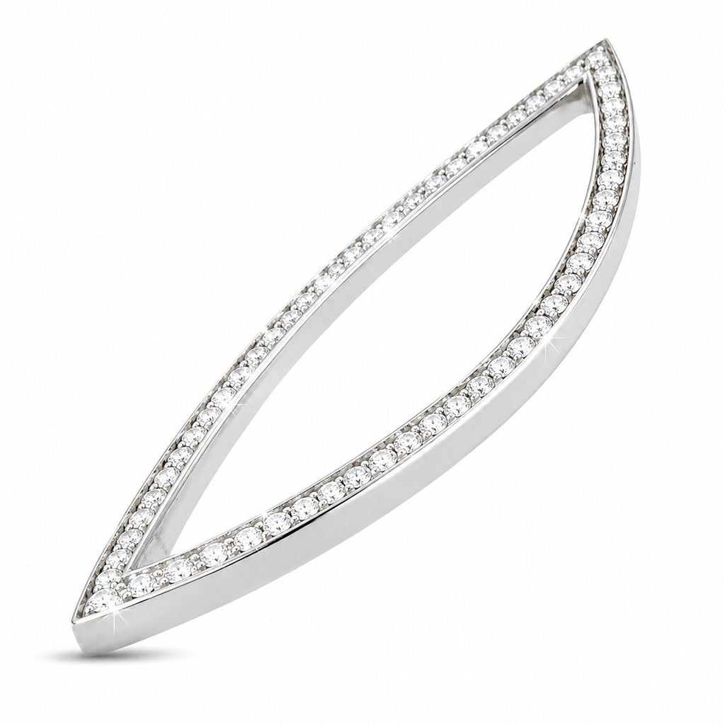 14K White Gold 0.60ct Diamond Marquise Pendan