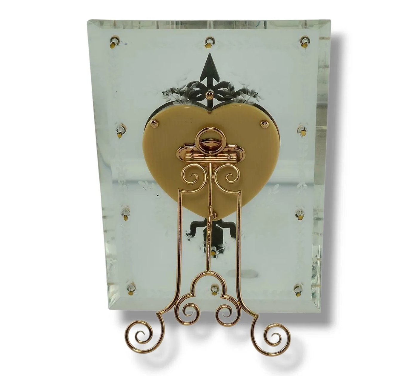 Imperial Russian K. Faberge 56K Gold Enamel and Diamond Photo Frame