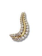14K Yellow Gold Earring with Diamonds