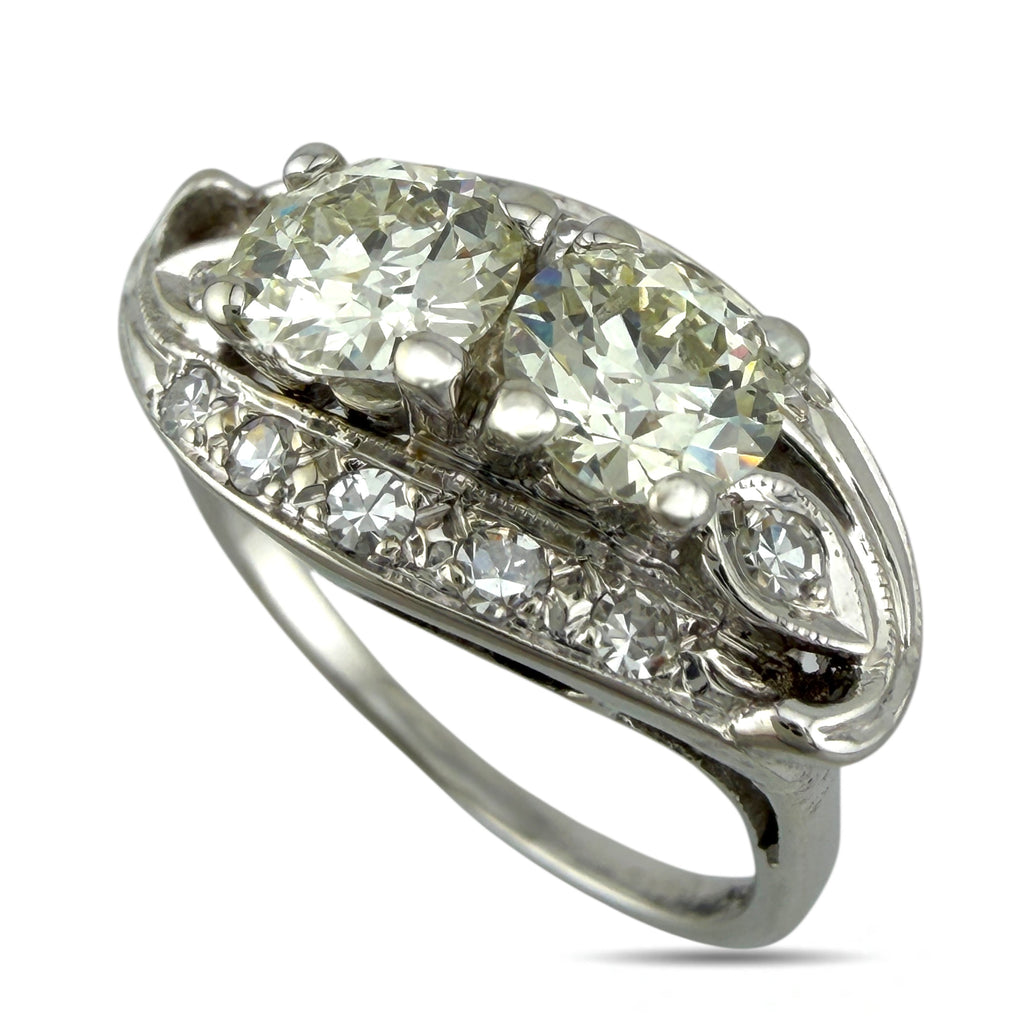 14K White Gold and 0.7ct Diamond Ring