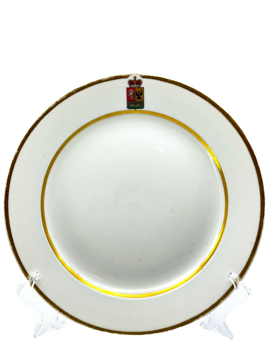 Imperial Russian Porcelain Armorial Plate From The Prince Repnin Family Circa 1870