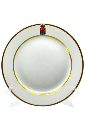 Imperial Russian Porcelain Armorial Plate From The Prince Repnin Family Circa 1870