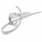 Platinum 4.0ct Diamond Brooch (Very Large)