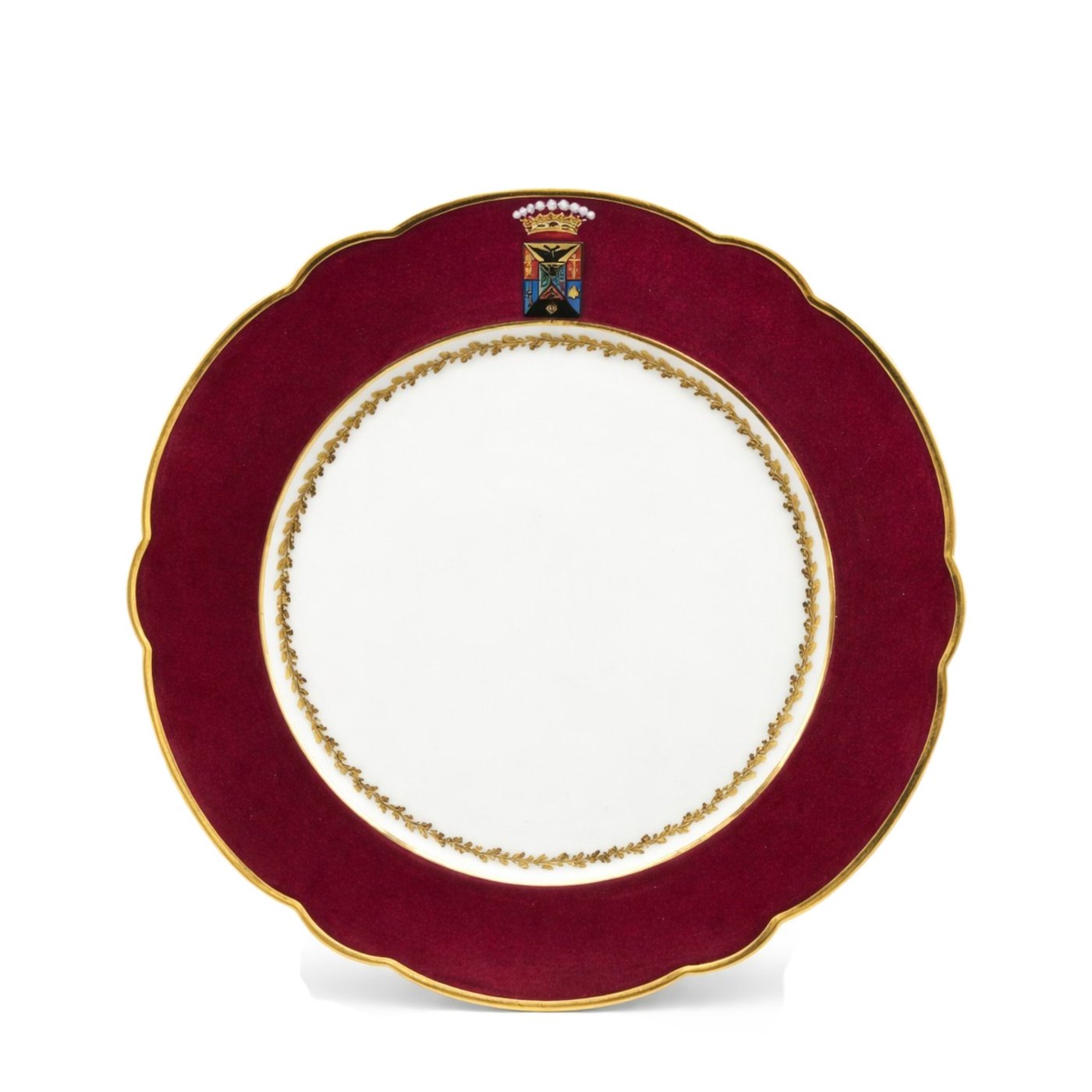 Antique Russian Porcelain Plate Armorial