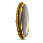 Imperial Russian 56K Yellow Gold Portrait Brooch
