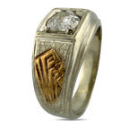 14K White and Rose Gold 0.55ct Diamond Ring