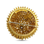 Hammerman Brothers 18K Yellow Gold 0.54ct Diamond Radiant Triangle Brooch